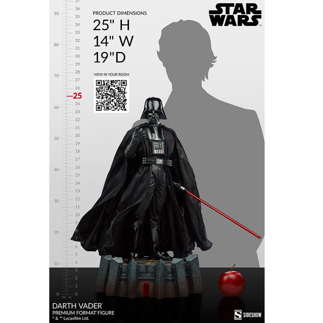 Estatua sideshow collectibles premium format darth vader