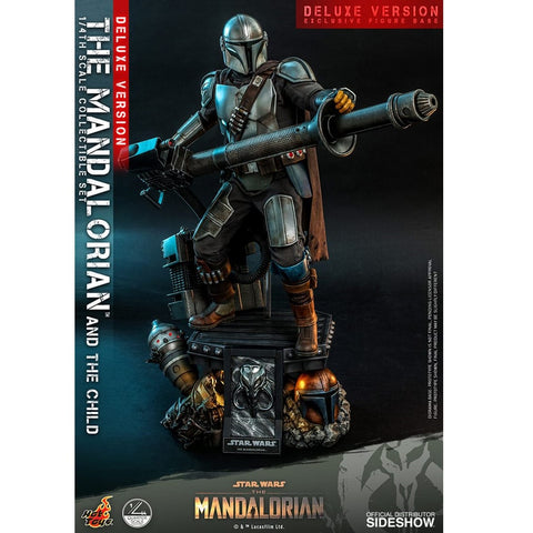 Set figuras  1 - 4  hot toys the mandalorian and the child (deluxe)