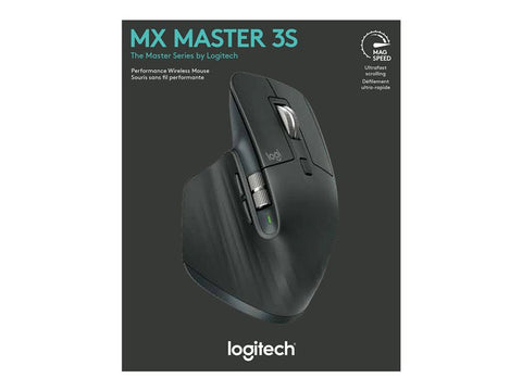 Mouse raton logitech mx master 3s wireless inalambrico 8000dpi grafito