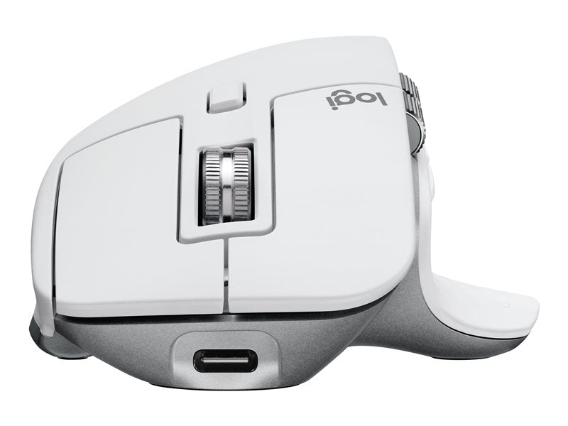 Mouse raton logitech mx master 3s wireless inalambrico 8000dpi gris palido