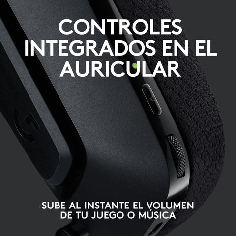 Auriculares con microfono logitech g g535 gaming wireless inalambrico negro