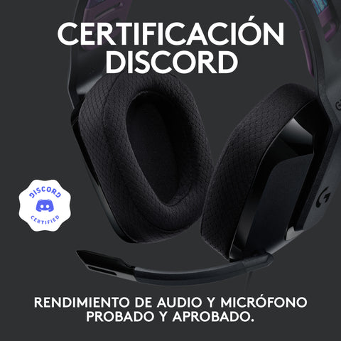 Auriculares con microfono logitech g g535 gaming wireless inalambrico negro