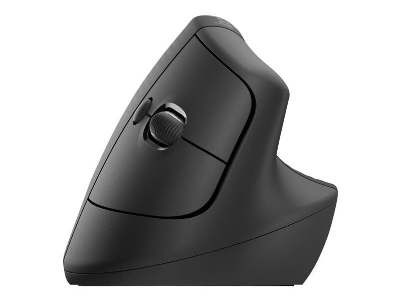 Mouse raton vertical logitech lift for business para zurdos 6 botones 4000 dpi wireless inalambrico grafito