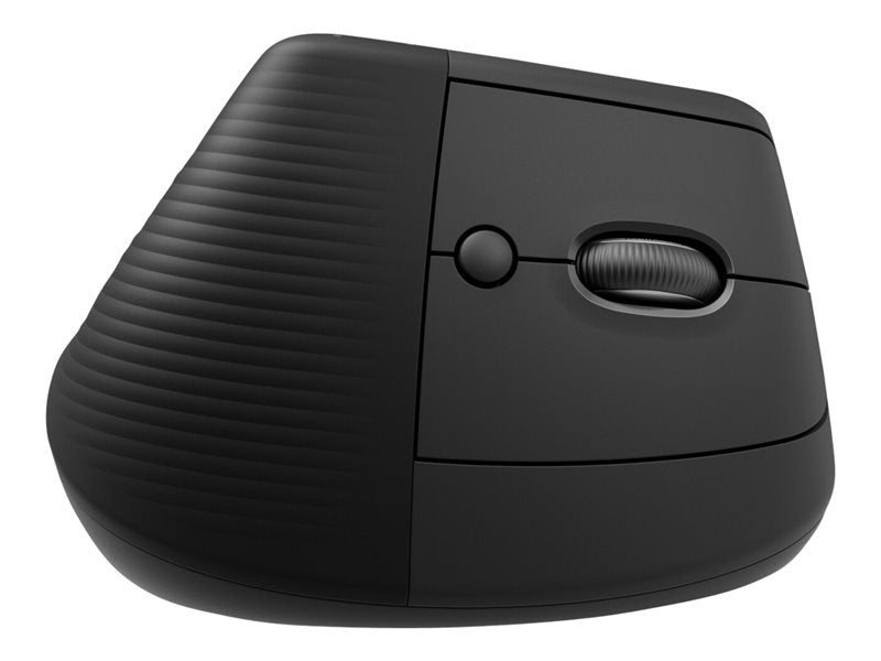 Mouse raton vertical logitech lift for business para zurdos 6 botones 4000 dpi wireless inalambrico grafito