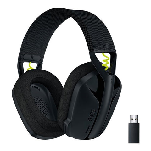 Auriculares con micrófono logitech g435 gaming inalámbricos negro