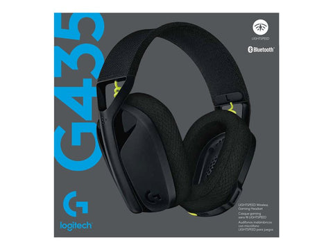 Auriculares con micrófono logitech g435 gaming inalámbricos negro