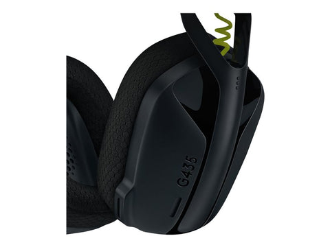 Auriculares con micrófono logitech g435 gaming inalámbricos negro