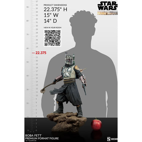 Estatua sideshow collectibles premium format the mandalorian series boba fett