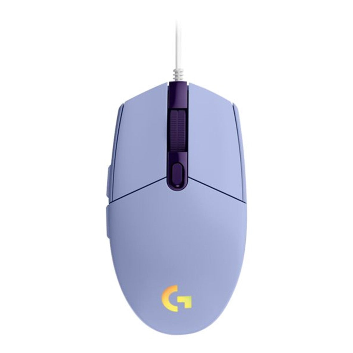 Mouse raton logitech g203 lightsync lila gaming 8.000 dpi 6 botones