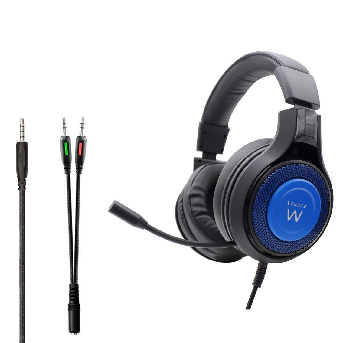 Auriculares para gaming ewent pl3322 con microfono pc & consola