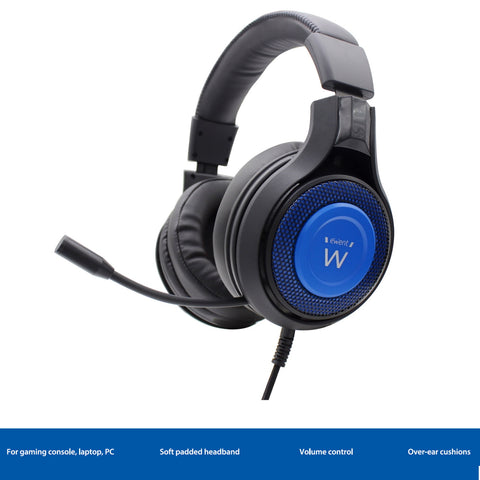 Auriculares para gaming ewent pl3322 con microfono pc & consola