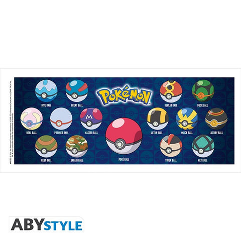 Taza abystyle pokemon -  pokeballs