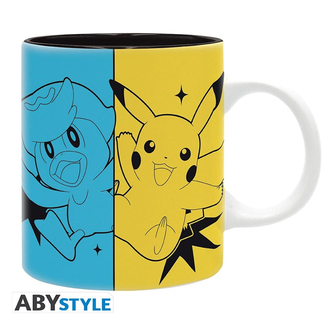 Taza abystyle pokemon -  iniciales escarlata y purpura