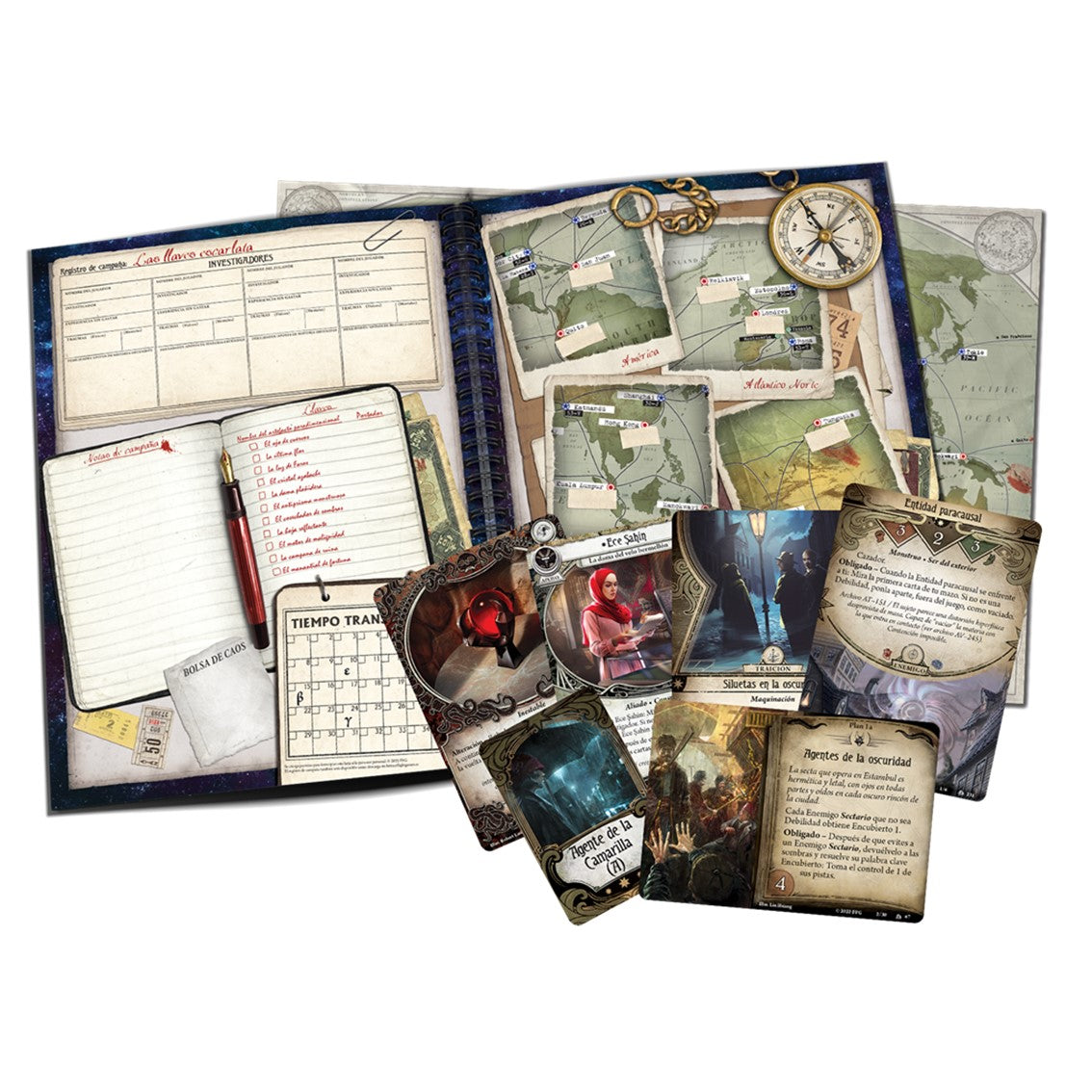 Juego de mesa arkham horror lcg las llaves escarlata expansion campaña pegi 14