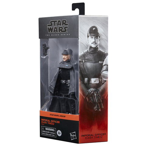 Figura hasbro star wars: andor -  oficial imperial (dark times) the black series