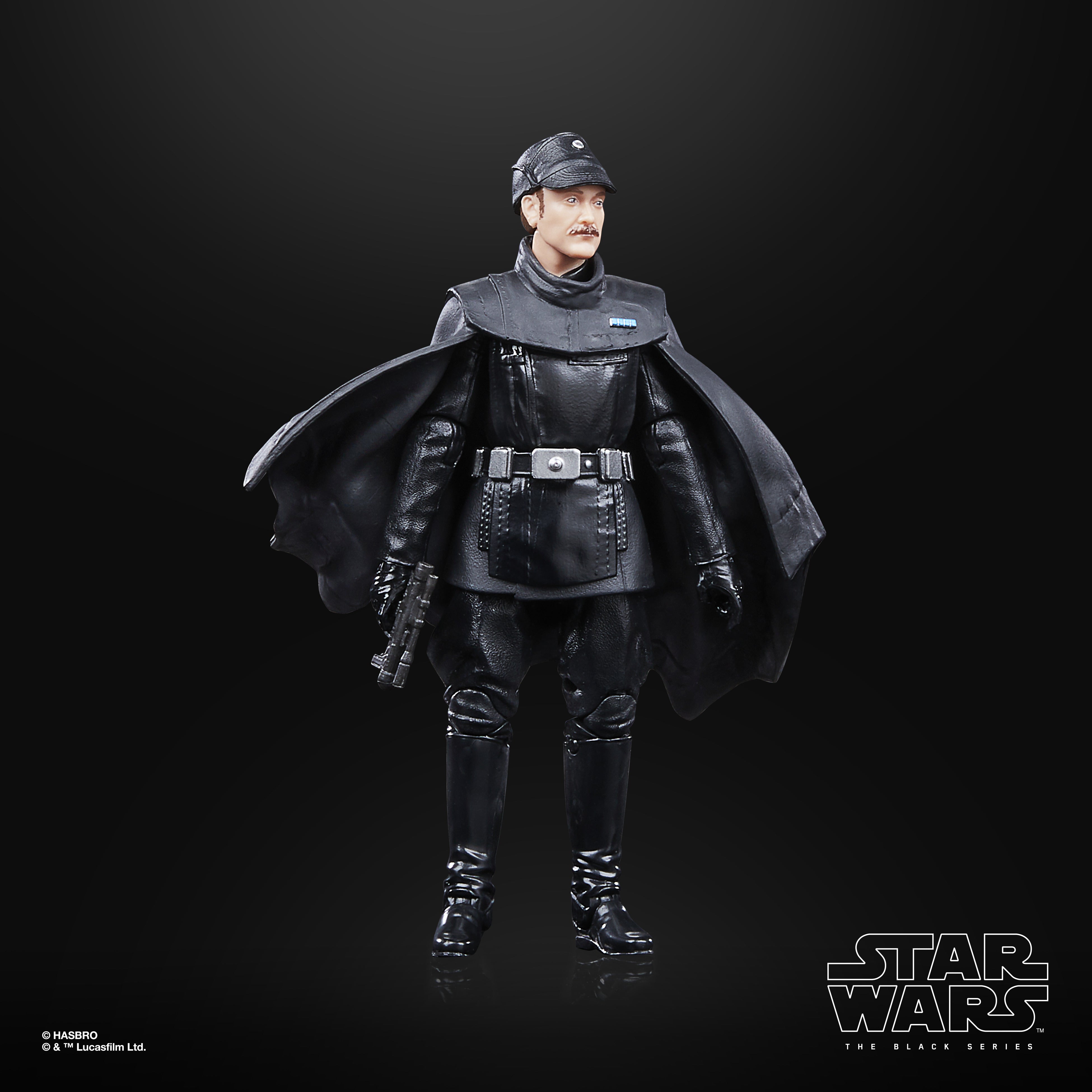 Figura hasbro star wars: andor -  oficial imperial (dark times) the black series