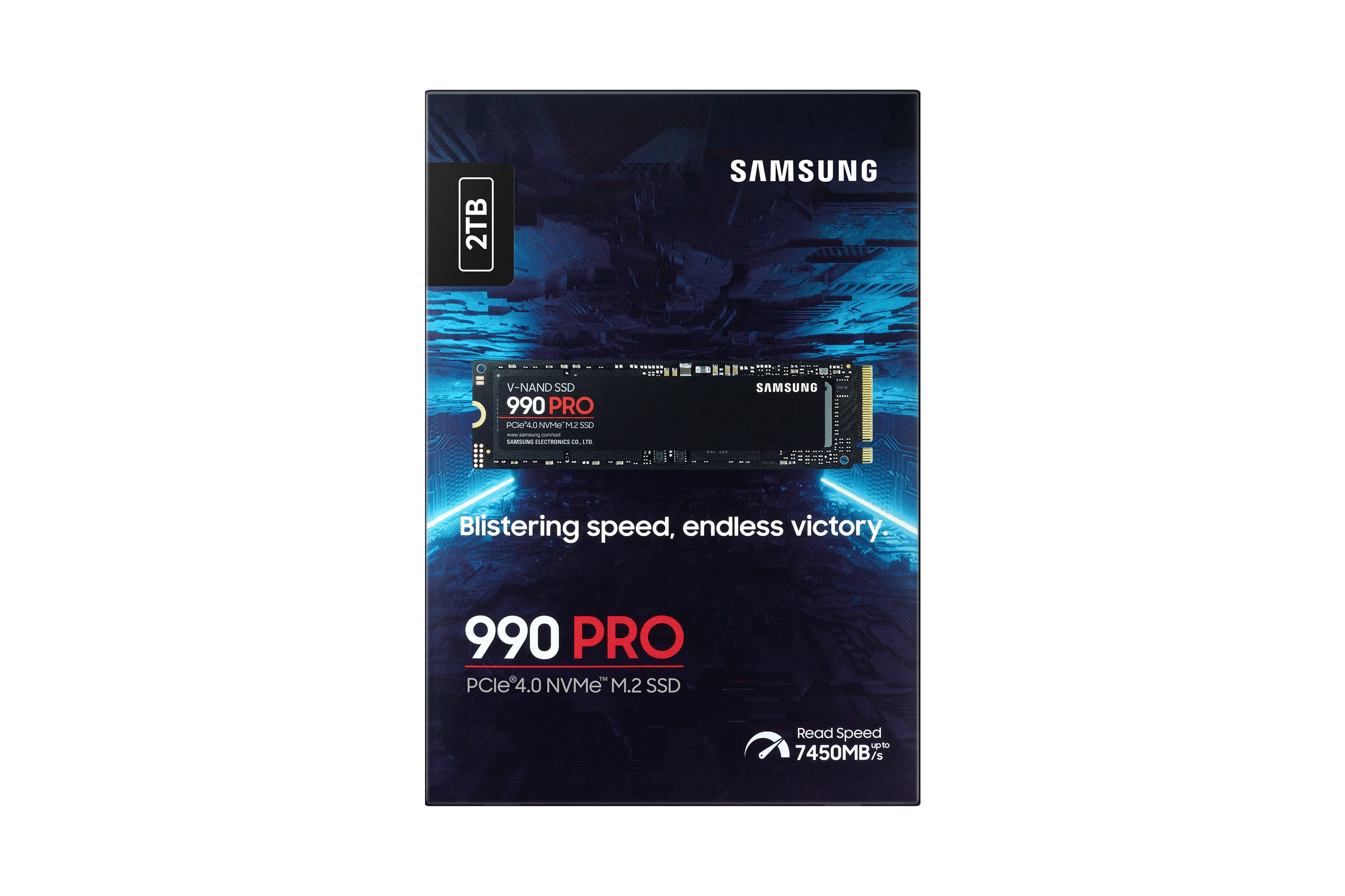 Disco duro interno solido ssd samsung mz - v9p2t0bw - 990 pro - 2tb - m.2 2280 - pcie 4.0