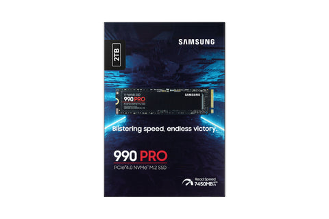 Disco duro interno solido ssd samsung mz - v9p2t0bw - 990 pro - 2tb - m.2 2280 - pcie 4.0