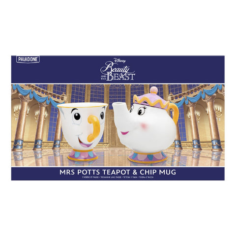 Pack paladone disney la bella y la bestia tetera mrs potts y taza chip