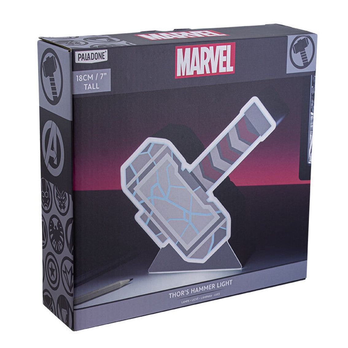 Lampara box paladone marvel thor martillo