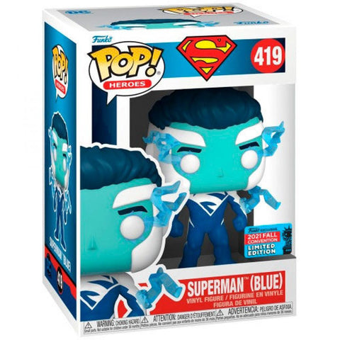 Funko pop dc comics superman blue exclusivo 58593