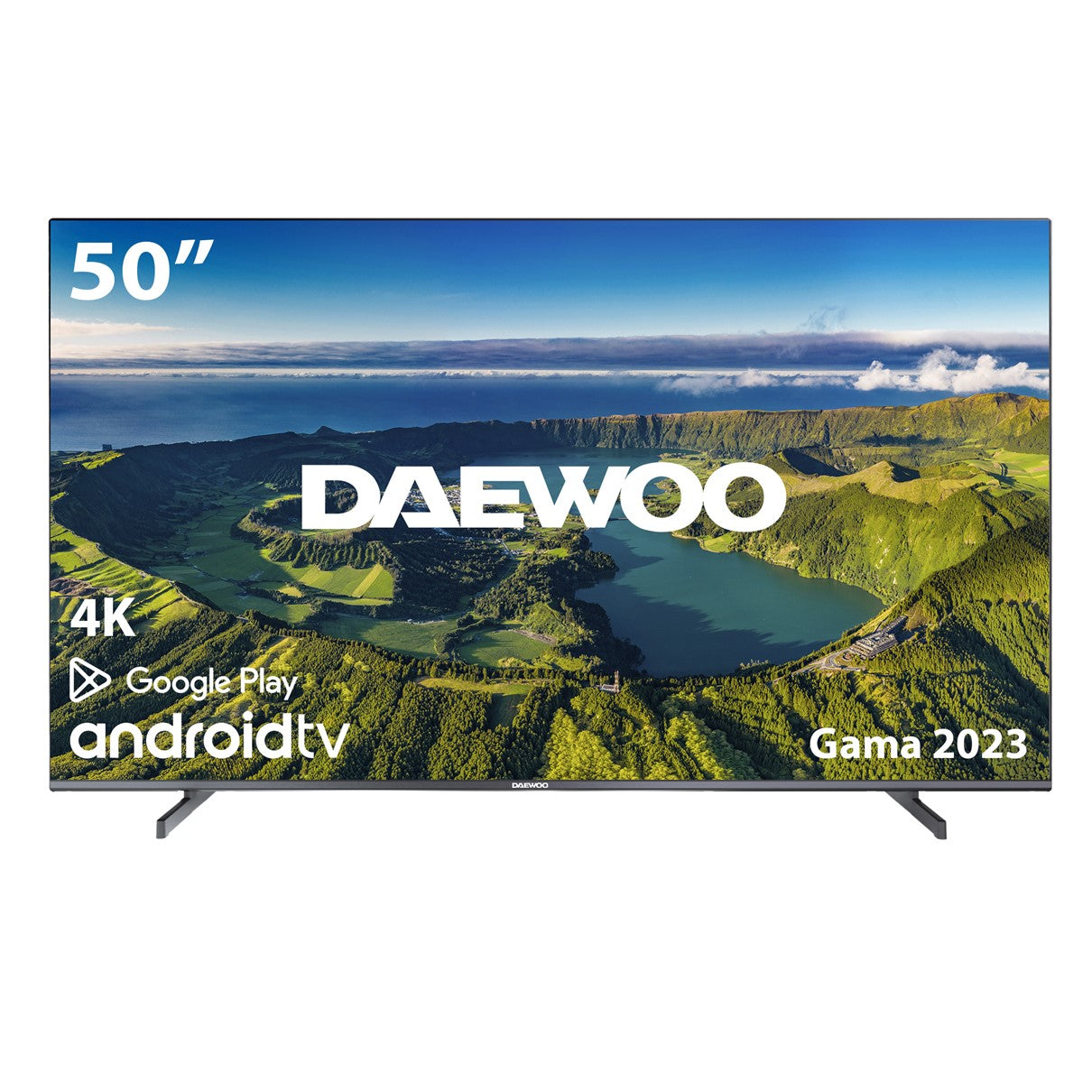 Tv daewoo 50pulgadas led 4k uhd - 50dm62ua - android smart tv - wifi - hdr10 - hlg - hdmi - usb - bluetooth - tdt2 - cable - satelite