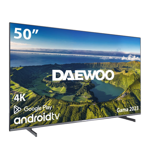 Tv daewoo 50pulgadas led 4k uhd - 50dm62ua - android smart tv - wifi - hdr10 - hlg - hdmi - usb - bluetooth - tdt2 - cable - satelite