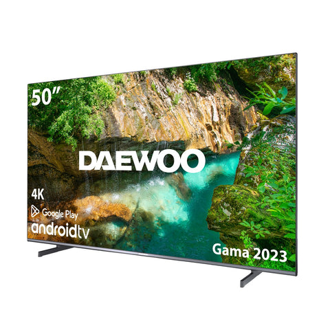 Tv daewoo 50pulgadas led 4k uhd - 50dm62ua - android smart tv - wifi - hdr10 - hlg - hdmi - usb - bluetooth - tdt2 - cable - satelite