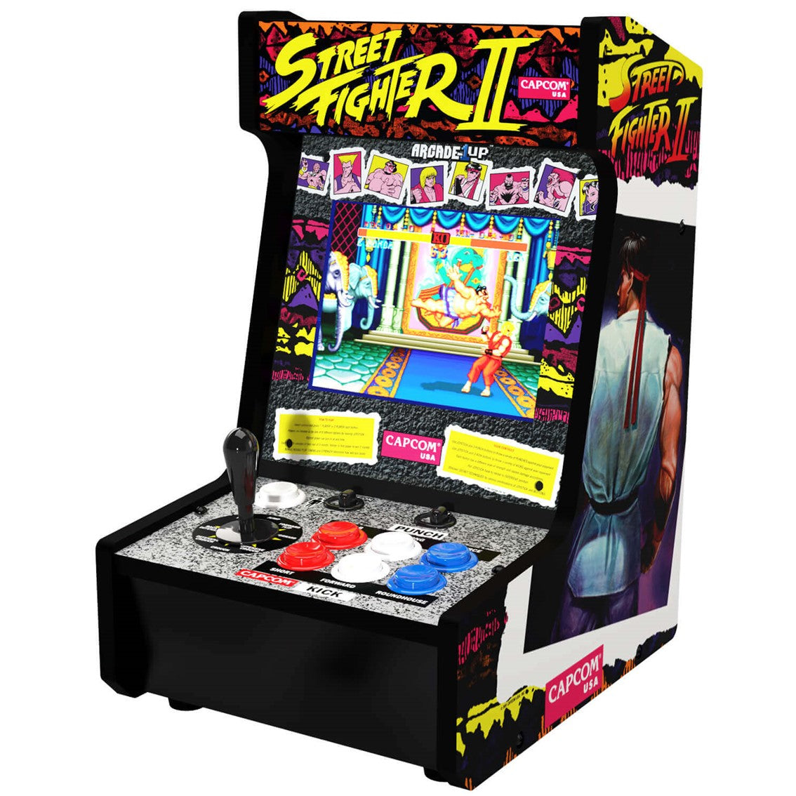 Consola retro arcade 1 up street figther ii