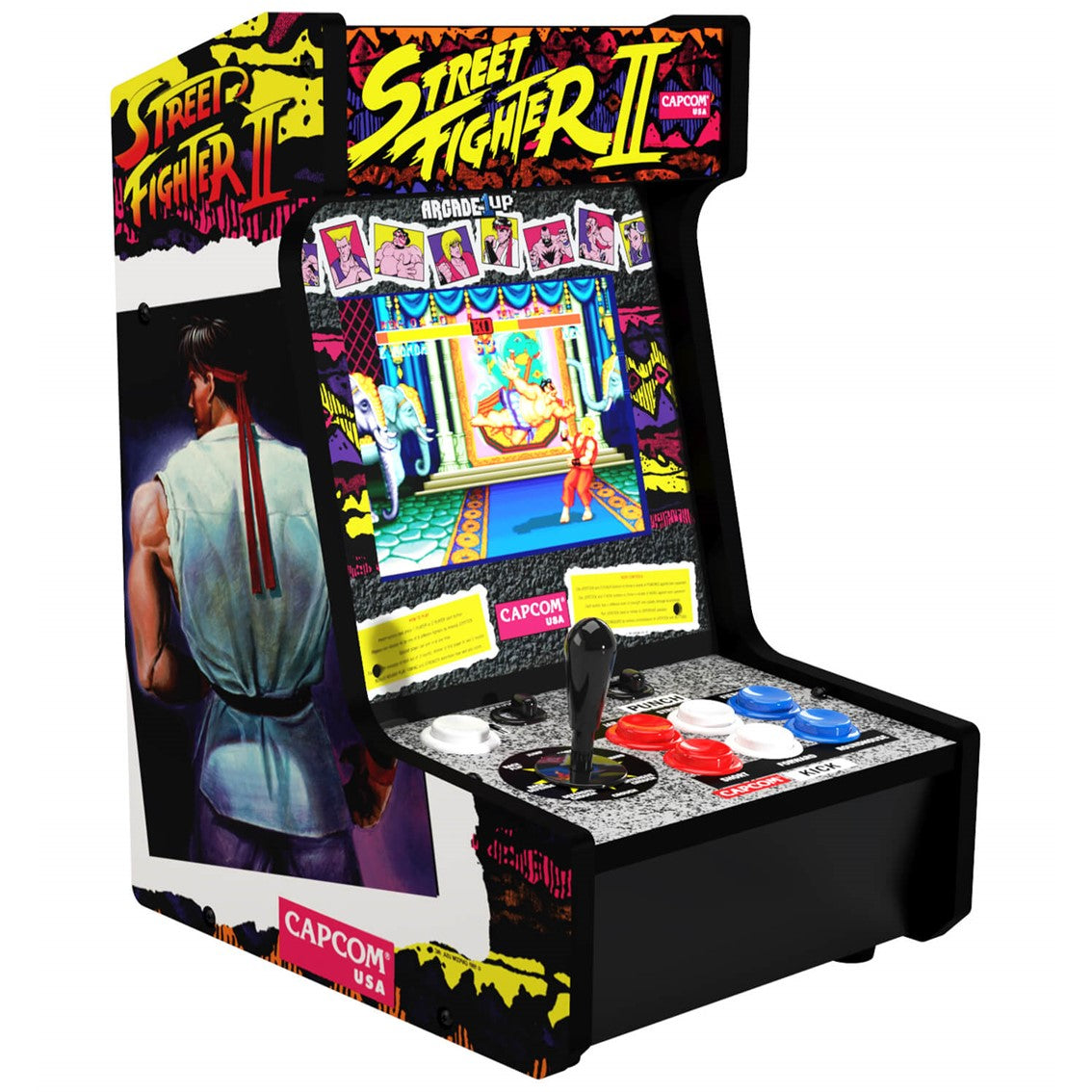 Consola retro arcade 1 up street figther ii