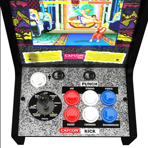 Consola retro arcade 1 up street figther ii