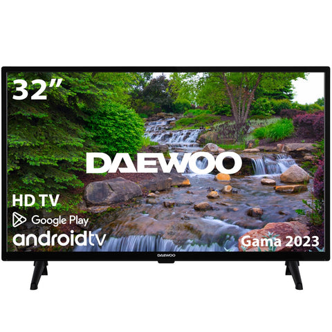 Tv daewoo 32pulgadas led hd - 32dm53ha1 - android smart tv - wifi - hdr10 - hdmi - usb - bluetooth - tdt2 - satelite