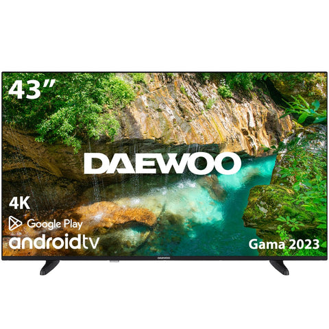 Tv daewoo 43pulgadas led 4k uhd - 43dm62ua - android smart tv - wifi - hdr - hdmi - usb - bluetooth - tdt 2 - satelite