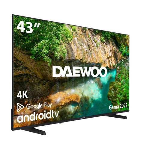 Tv daewoo 43pulgadas led 4k uhd - 43dm62ua - android smart tv - wifi - hdr - hdmi - usb - bluetooth - tdt 2 - satelite