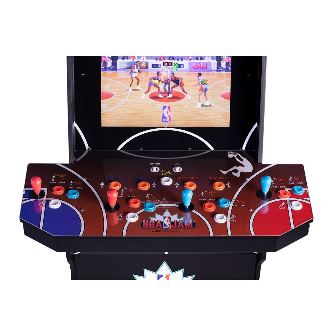 Maquina recreativa arcade 1 up xl nba jam shaq