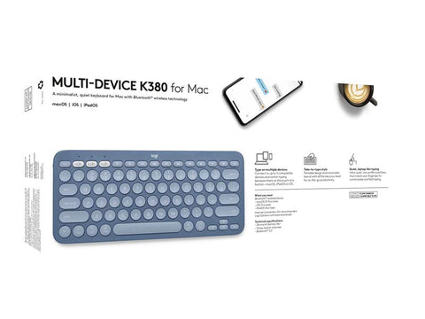 Teclado logitech k380 multi - device para mac bluetooth arandano español