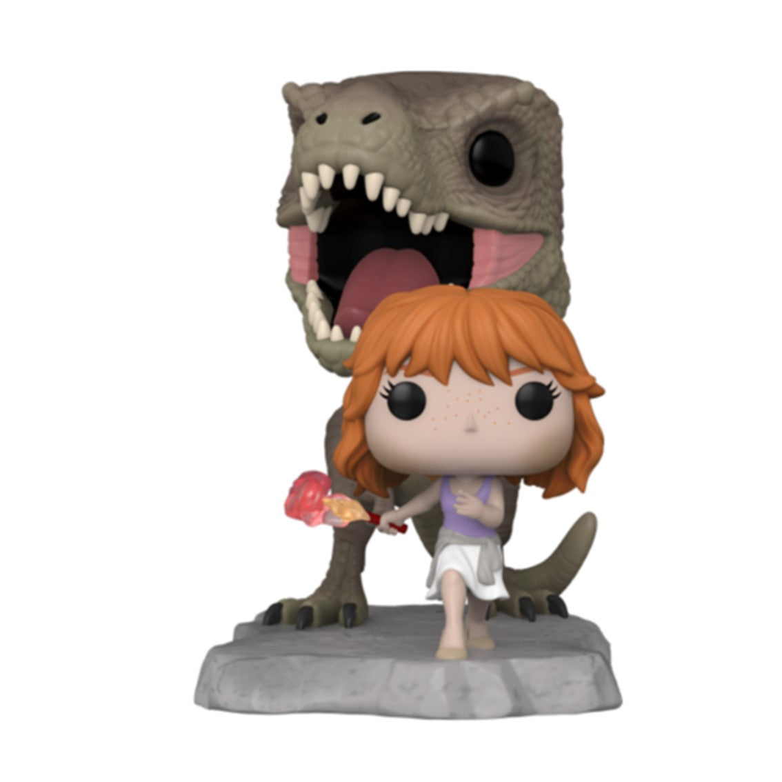 Funko pop deluxe jurassic park dominion claire escapando de dinosaurio (1223) exclusivo 63159