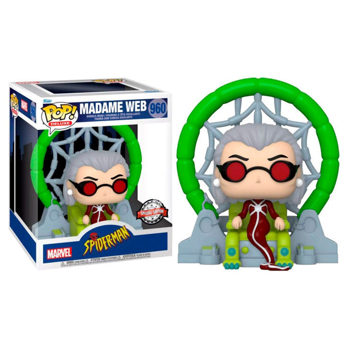 Funko pop deluxe marvel spider - man madame web (960) exclusivo 58869