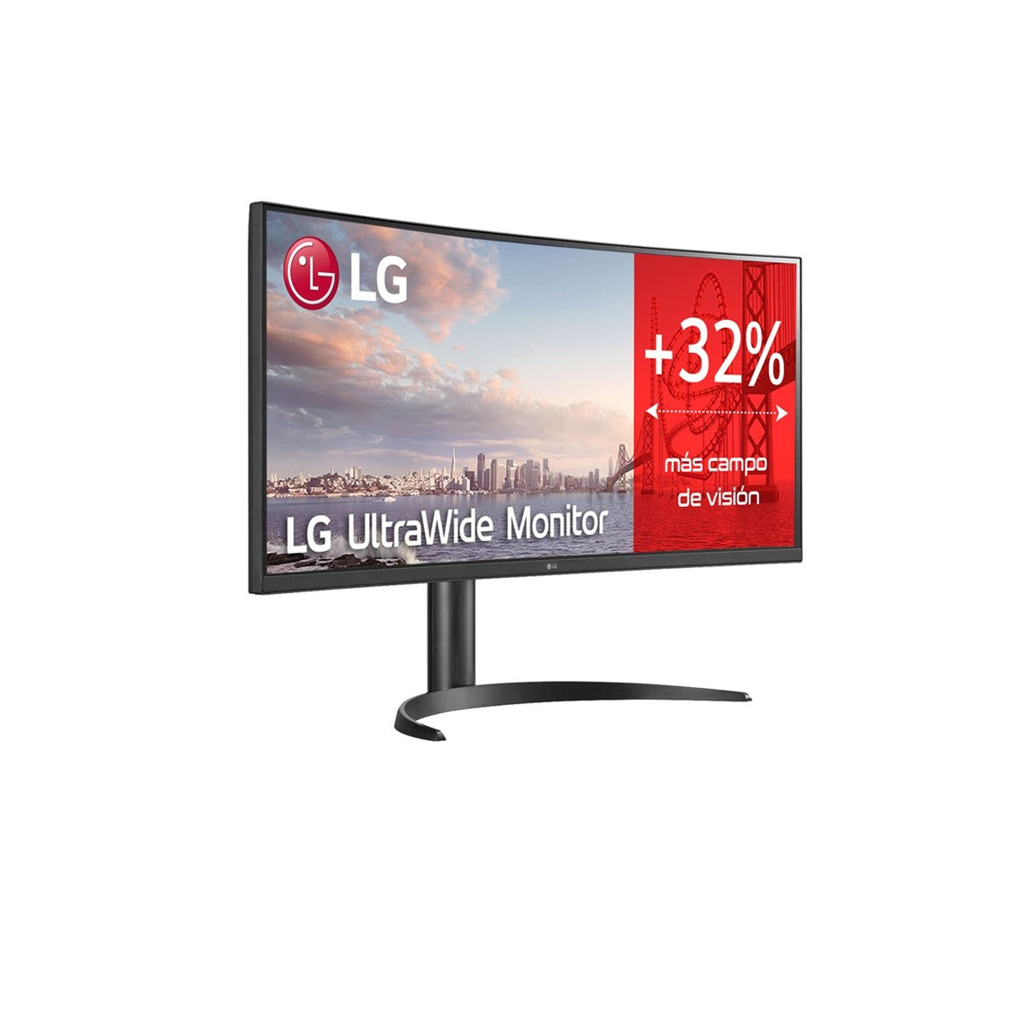 Monitor led lg ips 34wq75c - b 34pulgadas 3440 x 1440 5ms 21:9 hdmi displayport altavoces reg. altura