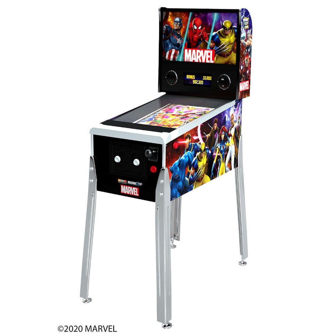 Maquina recreativa arcade 1 up pinball marvell