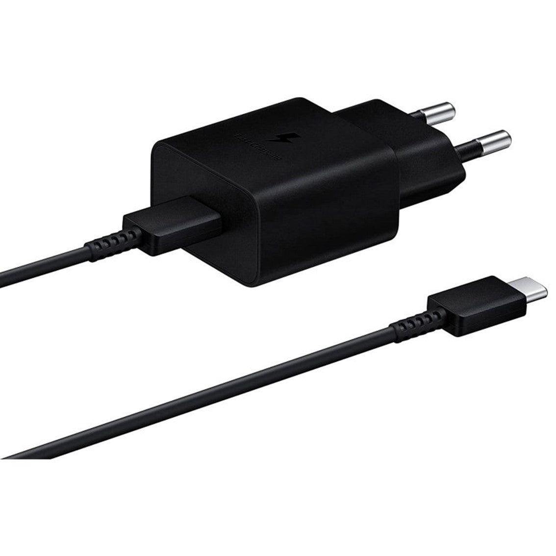 Cargador samsung ep - t1510 usb tipo c  negro + cable usb tipo c 15w