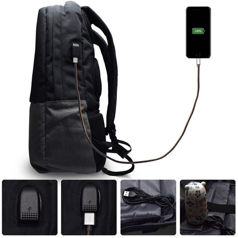 Mochila ewent urban notebook backpack 17.3pulgadas con puerto de carga usb