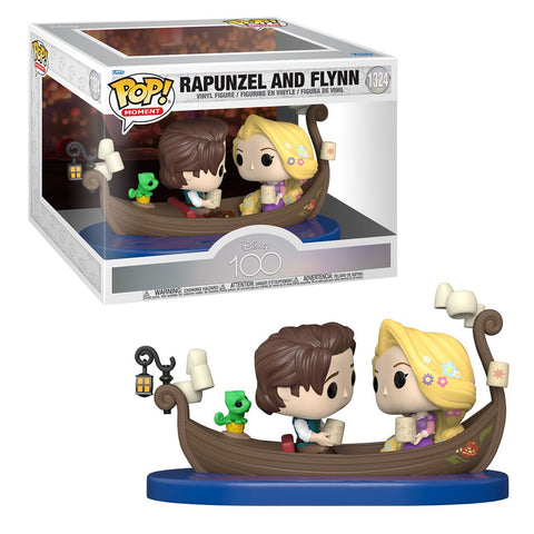 Funko pop moment pack de 2 disney 100 aniversario enredados rapunzel & flinn 67978