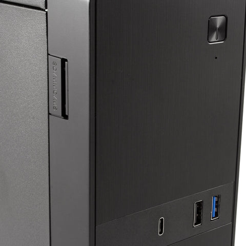 Caja ordenador sobremesa coolbox microatx slim t310 usb - c  lector de tarjetas fuente sfx incluida