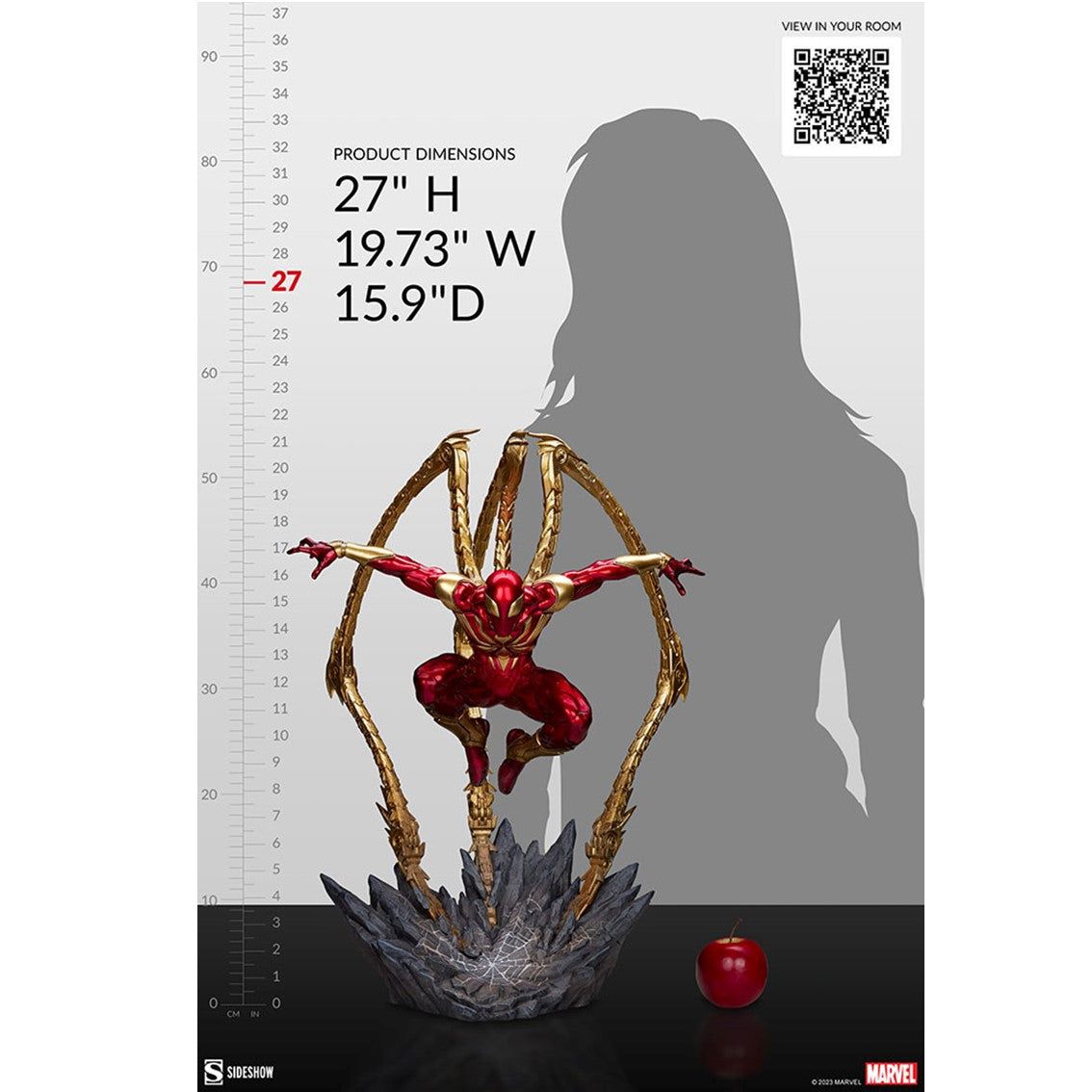 Estatua premium format 1 - 4 sideshow collctibles -  iron spider