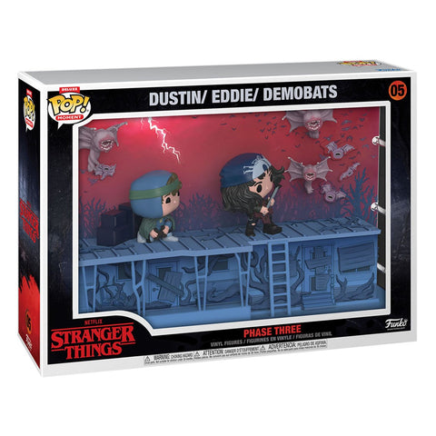 Funko pop moments deluxe pack 2 stranger things fase 3 eddie & dustin 70257