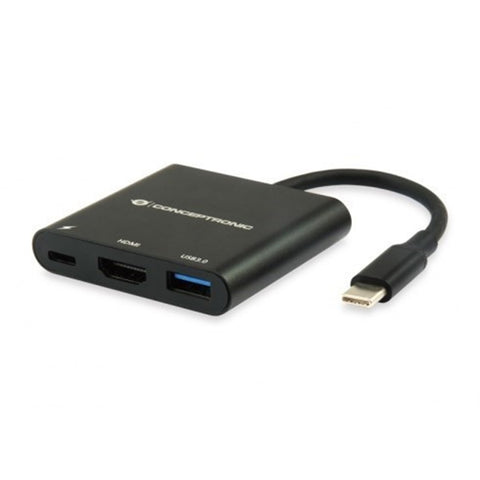 Adaptador conceptronic usb tipo c a hdmi - usb 3.0 - usb tipo c