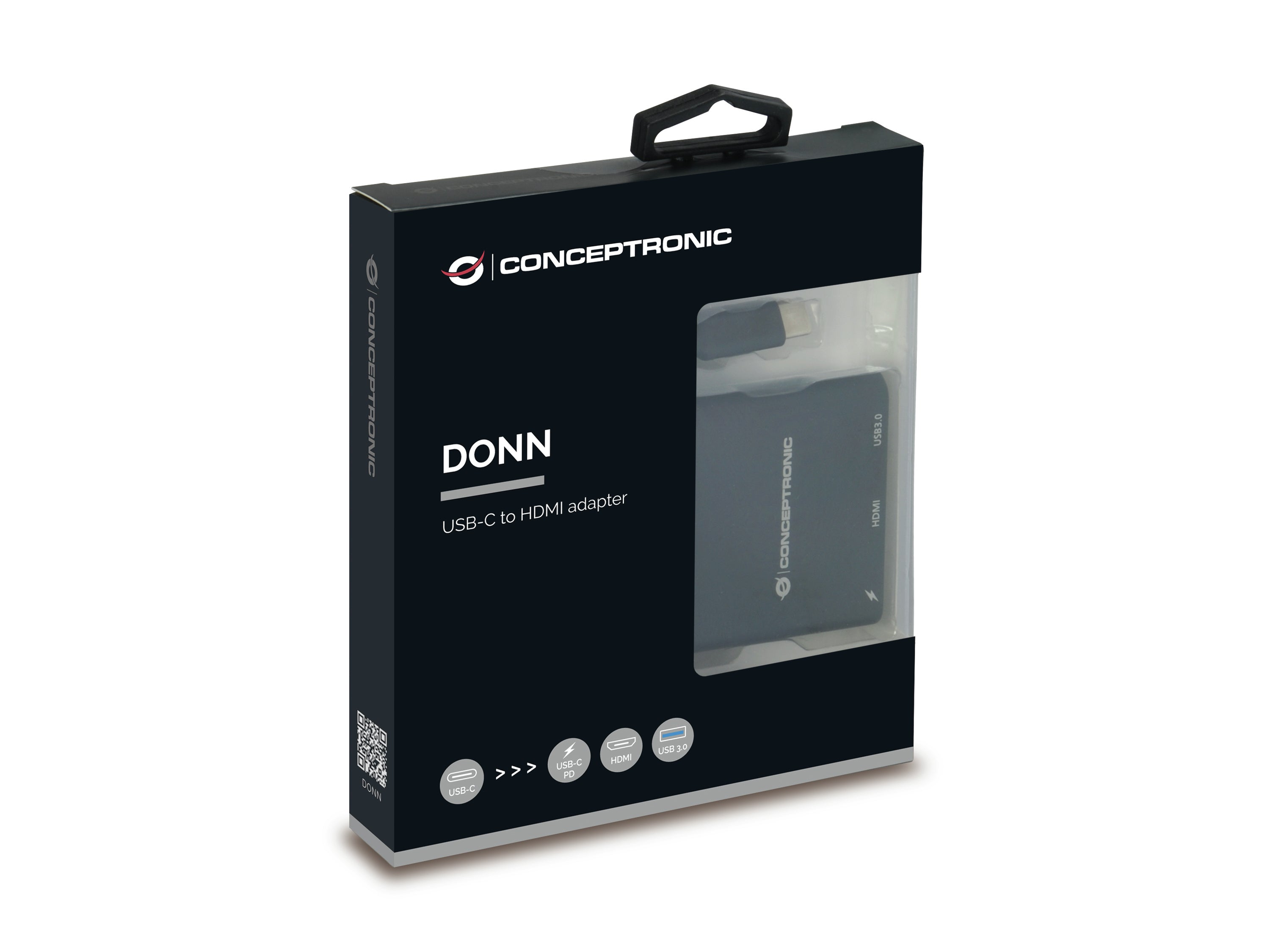 Adaptador conceptronic usb tipo c a hdmi - usb 3.0 - usb tipo c