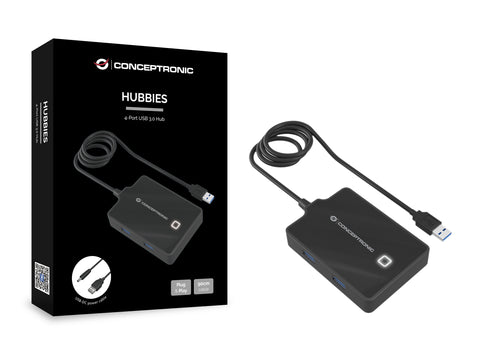 Hub usb 3.0 conceptronic hubbies11b 4 puertos - cable 90cm