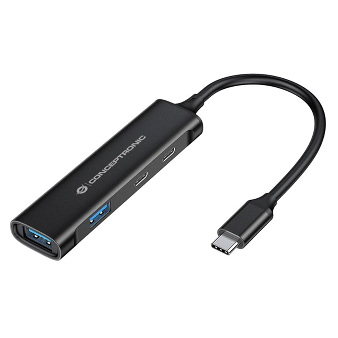 Hub usb tipo c conceptronic hubbies12b 4 puertos usb 3.2 2 puertos usb tipo c